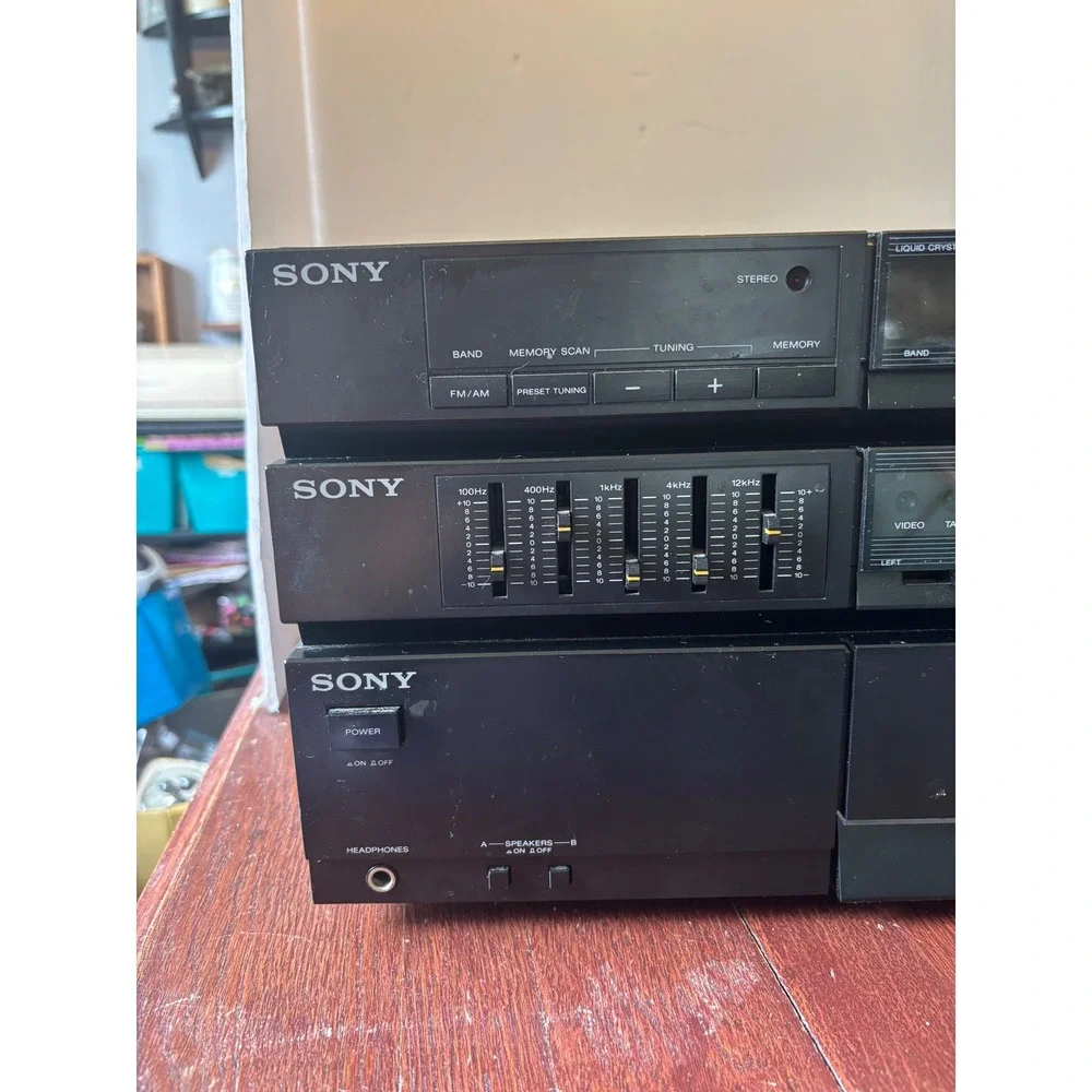 Sony STR-S355 FM Stereo AM Receiver Graphic Equalizer Parts Repair Vintage Black